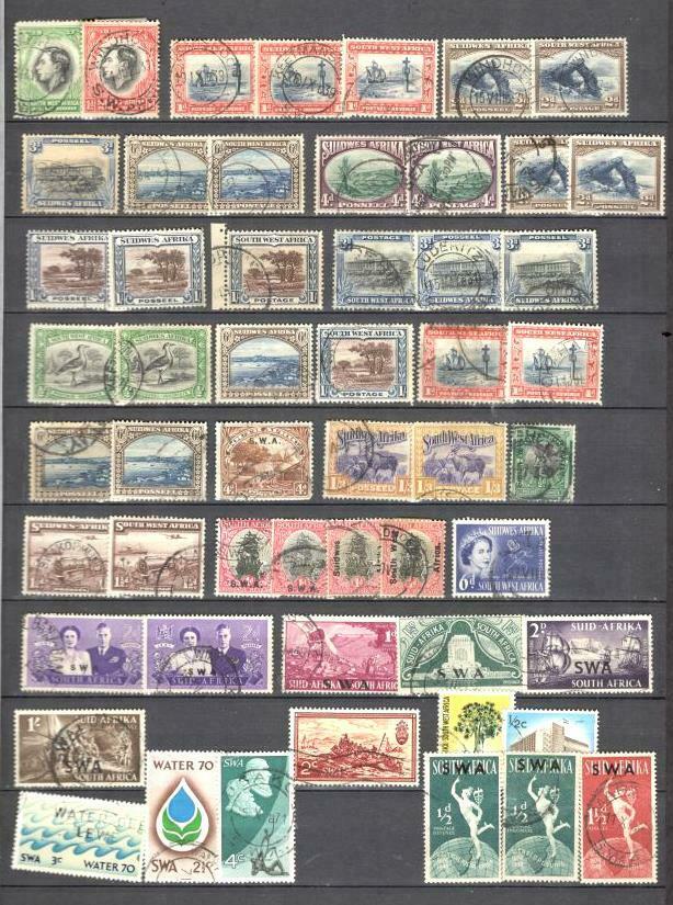 [m4] South West Africa 3 Pages Lot Collection