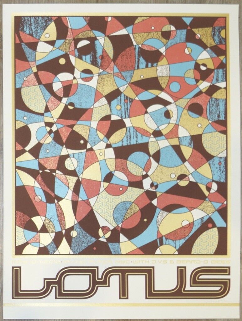2012 Lotus - Nyc Silkscreen Concert Poster By Nate Duval