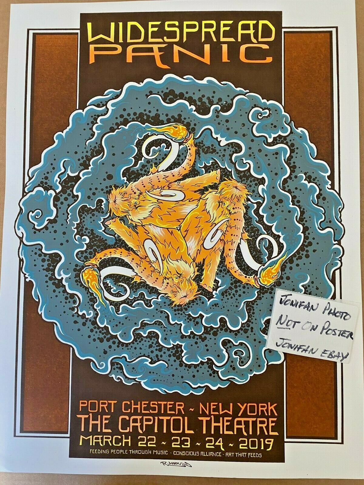 Widespread Panic Capitol Theater Port Chester Ny 2019 Screenprint Concert Poster